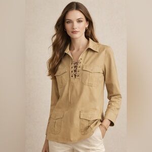 Vintage Y2K Utility Cargo Shirt Nine West Medium